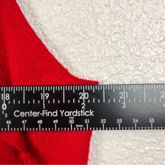 Chicos Womens Size 2‎ Large Red Knit Sleeveless Open Front Cardigan Sweater - Picture 12 of 13